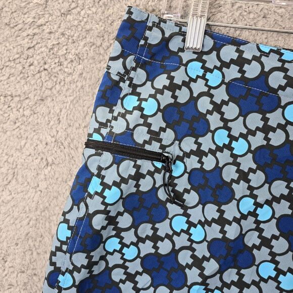 Patagonia Board Shorts Men's Geometric Blue Side Zip Pocket Lightweight Size 40 - Picture 2 of 13